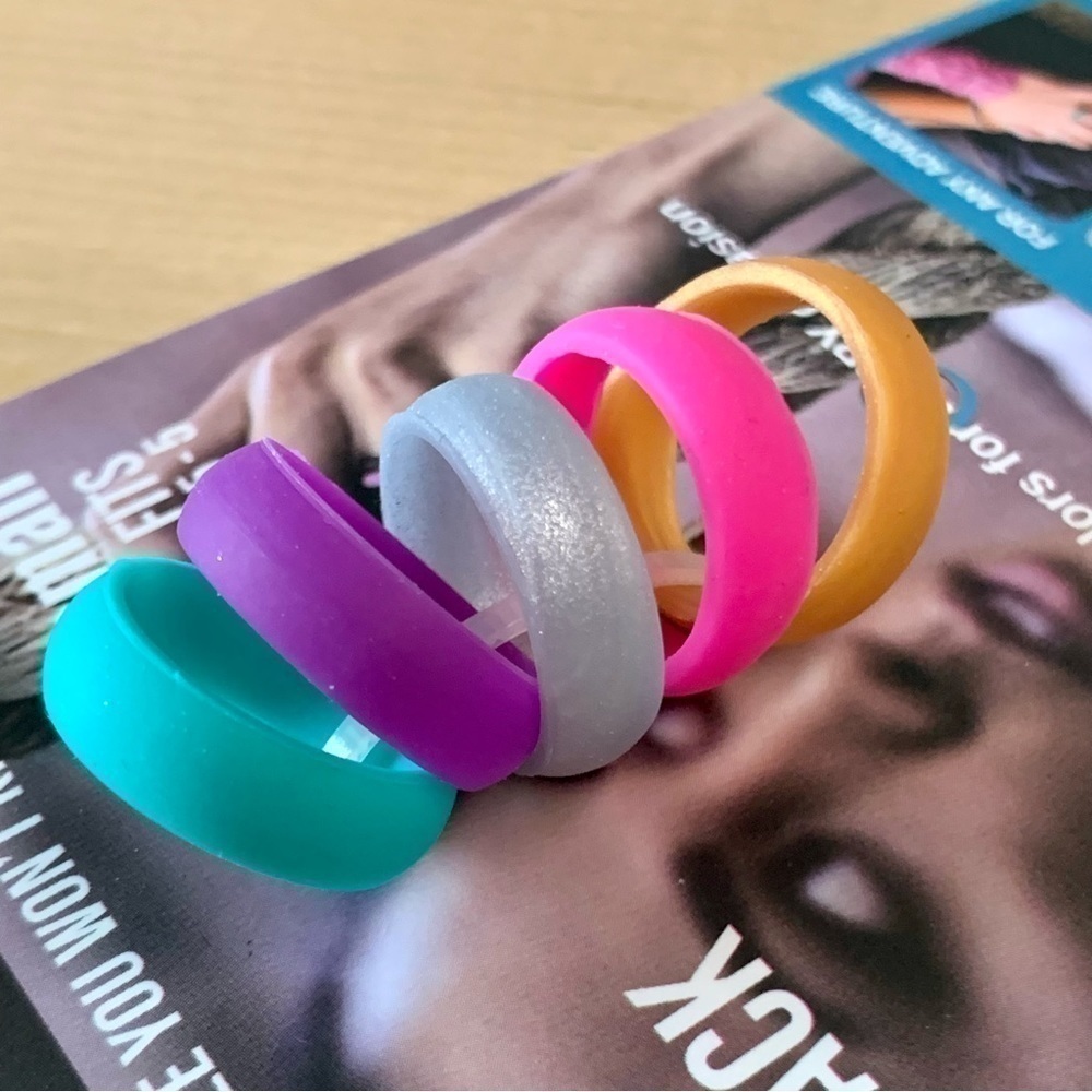 EVERY ring jewelry 5 pack silicone ring variety set sz small NWT - Picture 8 of 16